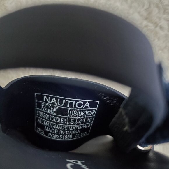 Nautica Toddler's boys sandals Size US 5 blue velcro closure nwot - Picture 3 of 10